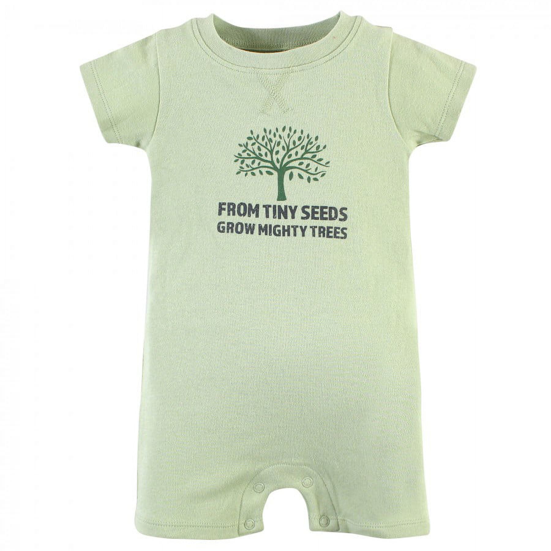Touched by Nature Unisex Baby Organic Cotton Rompers, Bee Different, 6-9 Months