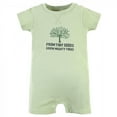 thumbnail image 3 of Touched by Nature Unisex Baby Organic Cotton Rompers, Bee Different, 6-9 Months, 3 of 4