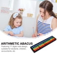 thumbnail image 4 of ColoMX Ábaco de madera con cuentas, marco para contar, ábaco aritmético, Soroban, juguetes de matemáticas para niños, tablero de matemáticas para niños pequeños., 4 of 8