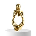 thumbnail image 4 of LAMIRO The Thinker Sculpture, Resin Figurine and Classic Statue for Home Decor,Ideal for Bookshelf,Coffee Table,Shelf Knick Knacks,Office & Living Room Gift for Adults, 4 of 7