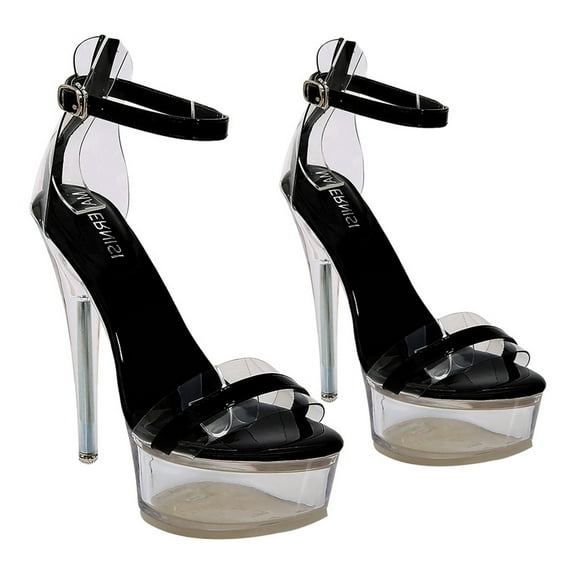 FRCOLOR 1 Pair of Super High Heels Female Dancing Shoes Summer Night Club Sandals