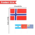 thumbnail image 3 of SJYYTT 1Pc Norway Hand Held Flags for Soccer Decorations 2026,Norwegian Small Stick Flags with 11.8" Poles for National Day Sports Events Party Celebration Decor 11.81"X8.27", 3 of 5