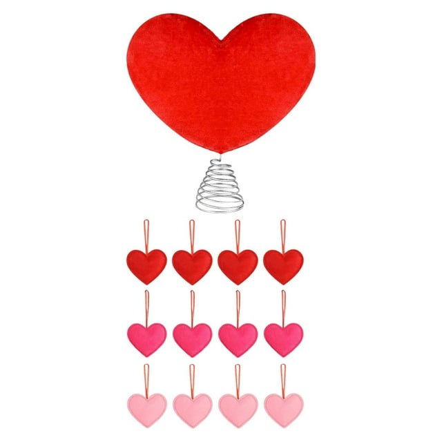 Adorno de de corazón de San Valentín, decoración de Navidad, decoración romántica decorativa para de Navidad para restaurante, Festival de