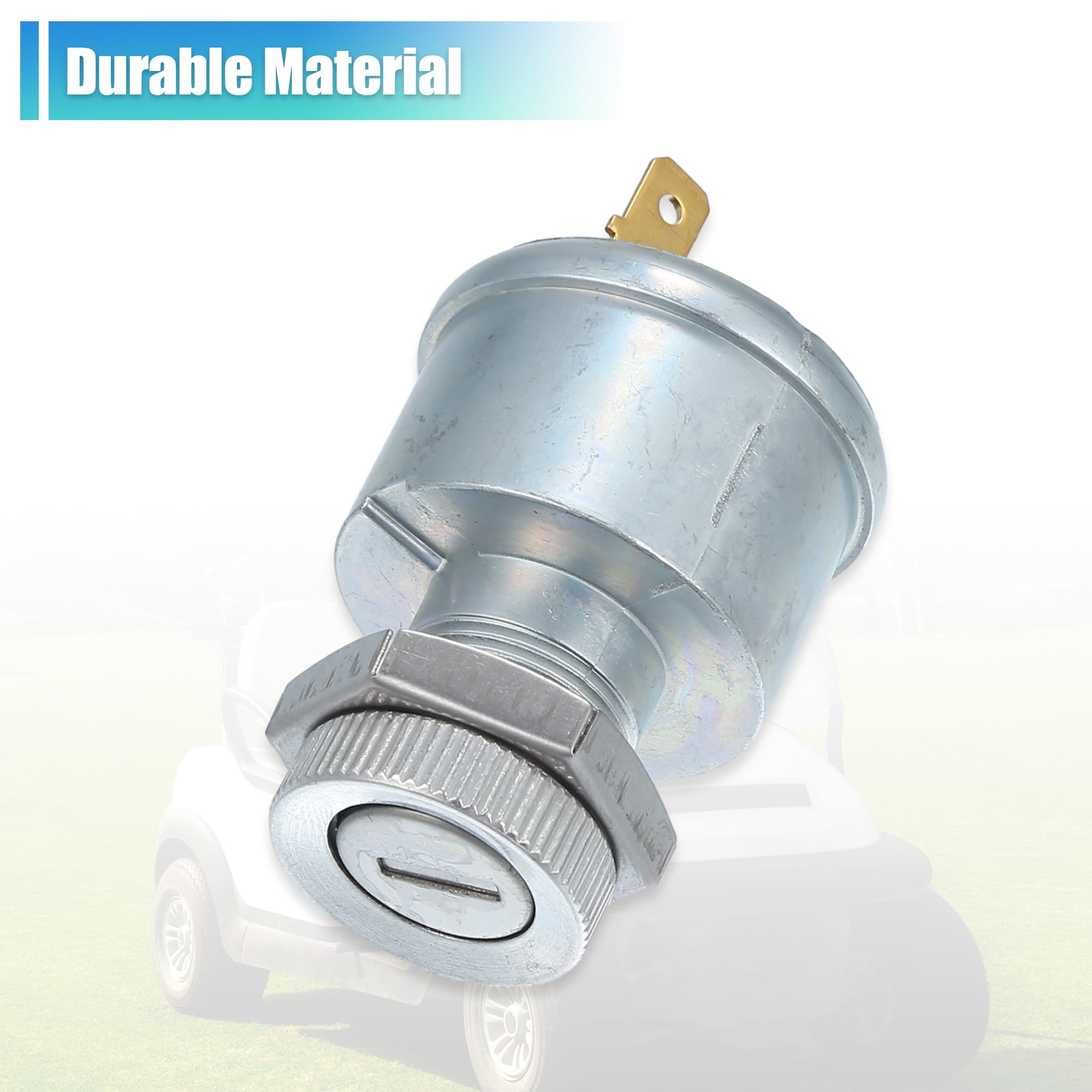 Unique Bargains Car Ignition Switch Alloy Lock Cylinder for EZGO Golf Cart 1981-Up