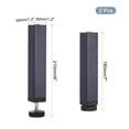 thumbnail image 2 of Unique Bargains 2 Pcs Adjustable Height Center Support Leg, 7Inch Bed Support Legs, Grey, 2 of 7