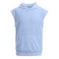 thumbnail image 4 of CHENge Boys Sleeveless Hoodie, Casual Pullover Hooded Sweatshirt with Kangaroo Pocket for Kids Daily and Outdoor Wear, 4 of 7