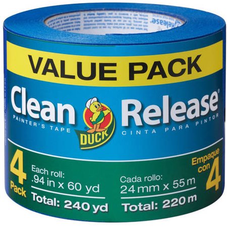Duck Brand Clean Release Blue Painter's Tape, 0.94 in. x 60 yd., (Best Painters Tape For 3d Printing)