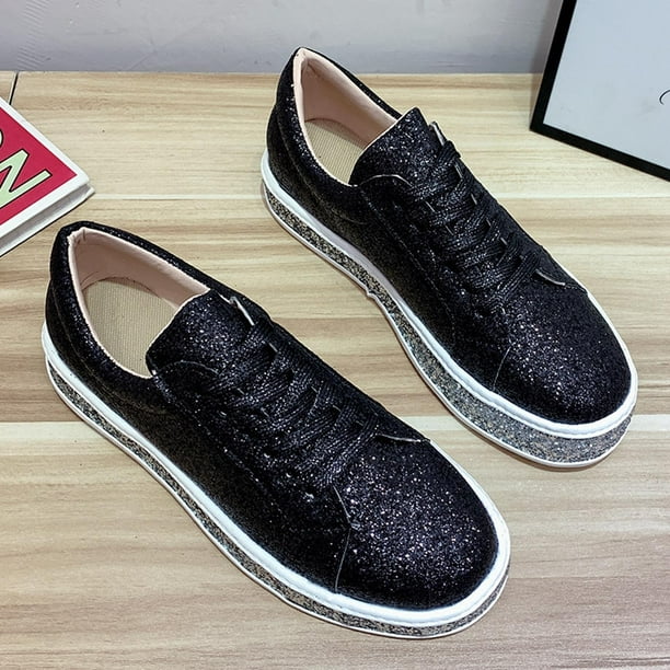 black sequin dress with sneakers Casual Sequin Dress