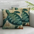 thumbnail image 3 of COMIO  Pillow Cover Sea Turtle Square Throw Pillow Case Cushion Cover for Home Sofa Couch Living Room Decorative, 3 of 5