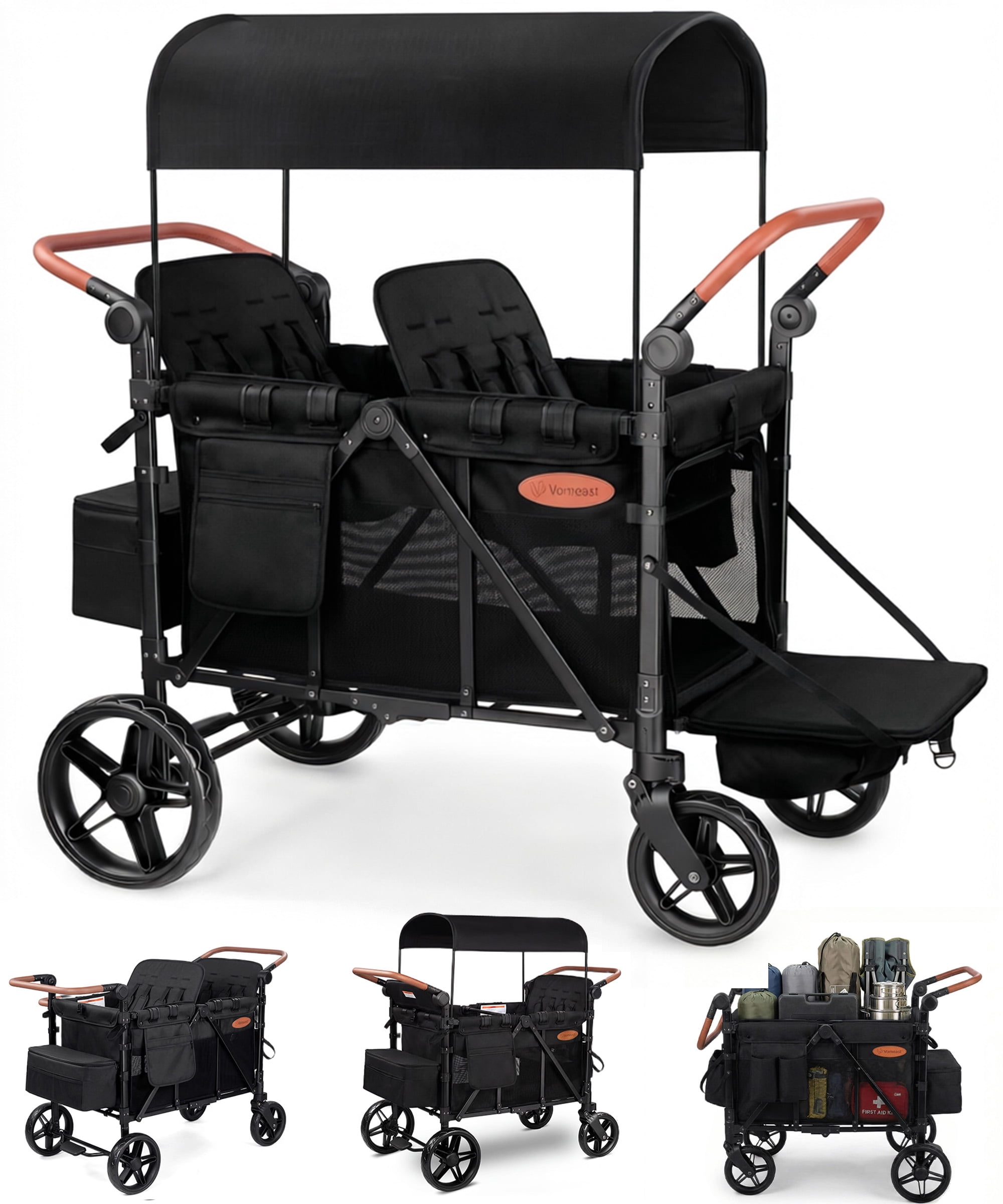 Evenflo, All-Terrain Stroller Wagon, Pivot Xplore, Wayfarer Black