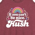 thumbnail image 3 of Instant Message - If You Can't Be Nice Hush - Women's Racerback Tank Top, 3 of 6