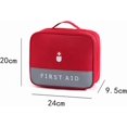 thumbnail image 2 of Empty first aid bags, large capacity medical materials cosmetic organizer emergency storage bag for family outside the camping camp office red, 2 of 3