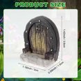 thumbnail image 3 of Uxcell 1-Pack Puerta de Hadas, 1.18 x 0.59 x 1.42" Accesorios de Decoración de Jardín de Puerta Miniatura Pentagonal de Plástico [Estilo 2], 3 of 7