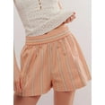 thumbnail image 4 of Suagox Women Striped Shorts, Elastic Waist Casual Shorts Summer Streetwear for Daily Date, 4 of 10