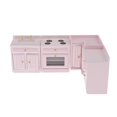 thumbnail image 2 of kusrkot Dollhouse Miniature Kitchen Furniture Cabinet Stove Sink Set 1:12 Scale Model,, 2 of 8