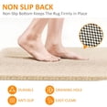 thumbnail image 2 of RLESO Non Slip Bathtub Mat,Anti Slip Shower Mat,Pvc Loofah Shower Mat Bathtub Mat Non Slip - 17.7X30 Inches,Quick-Drying Textured Bathroom Mat Without Suction Cups - Beige, 2 of 7