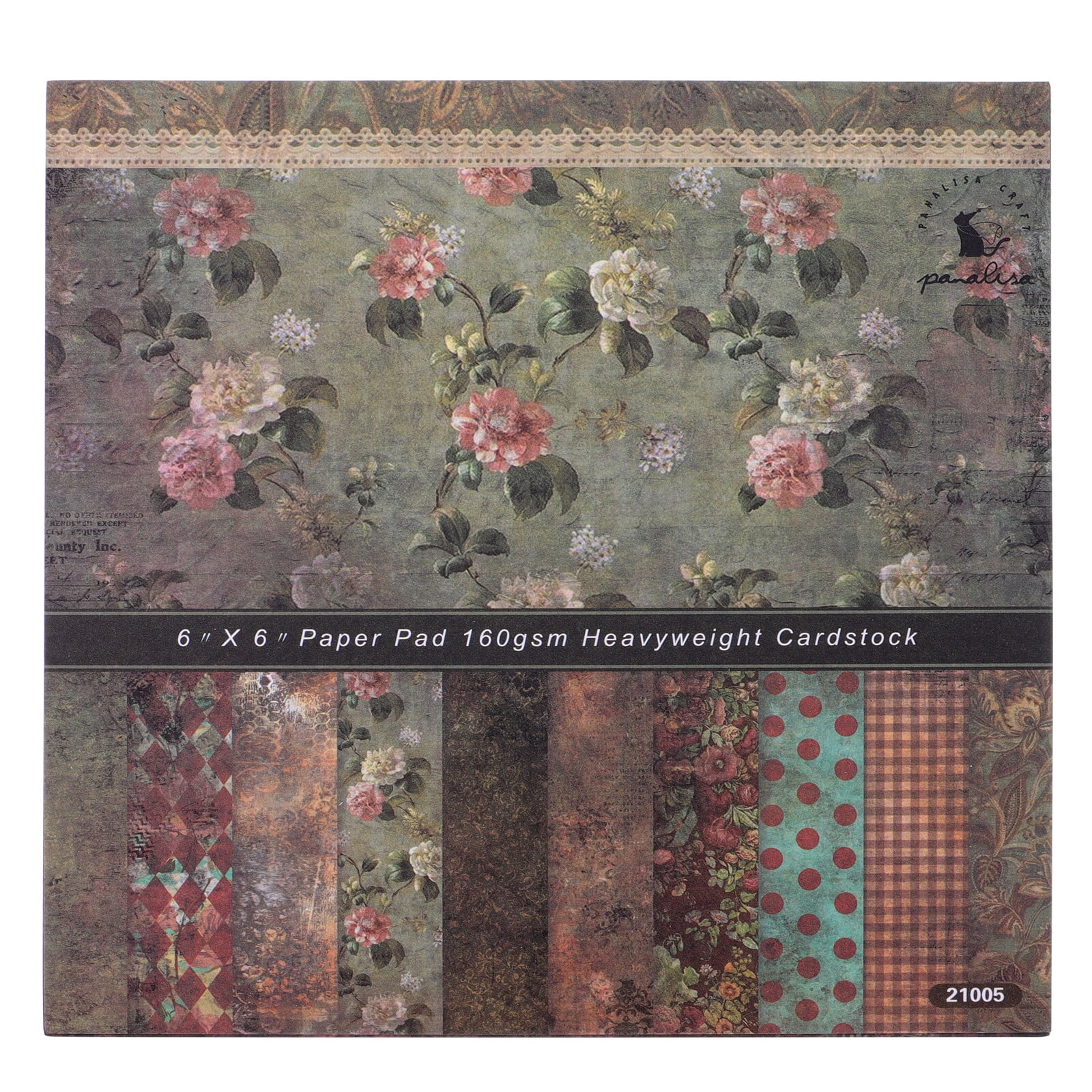 24pcs 6 inch Scrapbook Paper Pads One Side Printed Cardstock for