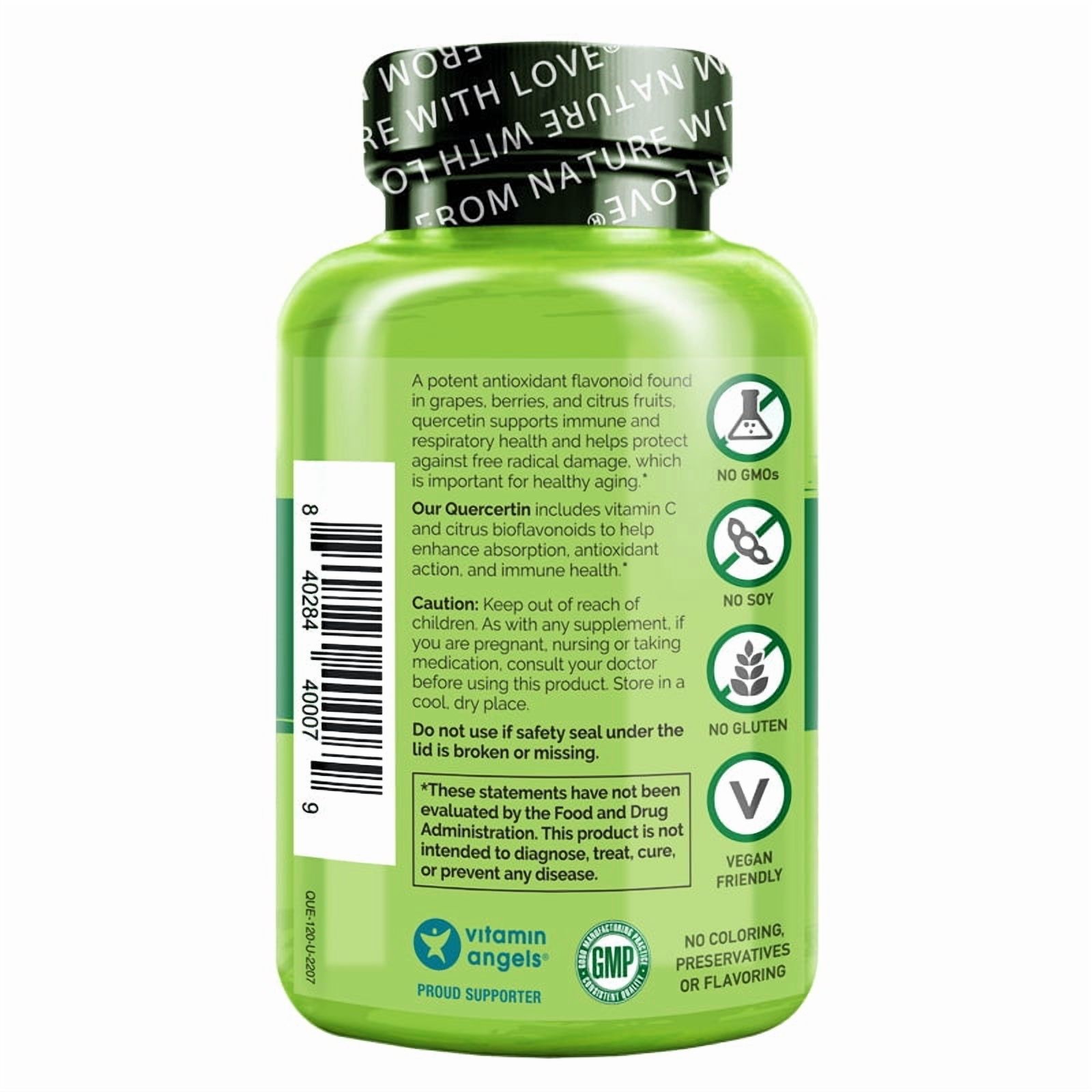 NATURELO Quercetin Citrus Bioflavonoid Complex with Enhanced Absorption - 120 Vegetarian Capsules