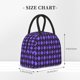 thumbnail image 2 of Disketp purple argyle Bolsa Térmica para Almuerzo, Lonchera con Abertura Amplia y Gran Capacidad, Organizador Reutilizable para Mujeres, Hombres y Adultos, 2 of 6