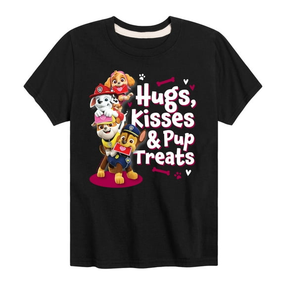 Paw Patrol - Hugs Kisses Pup Treats - Toddler And Youth Short Sleeve Graphic T-Shirt