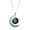 D, variant on Gothic Witchy Zodiac Necklace for Women Men, Fidget Rotating Moon Cabochon Pendant, Astrology Sign Jewelry Birthday Gifts