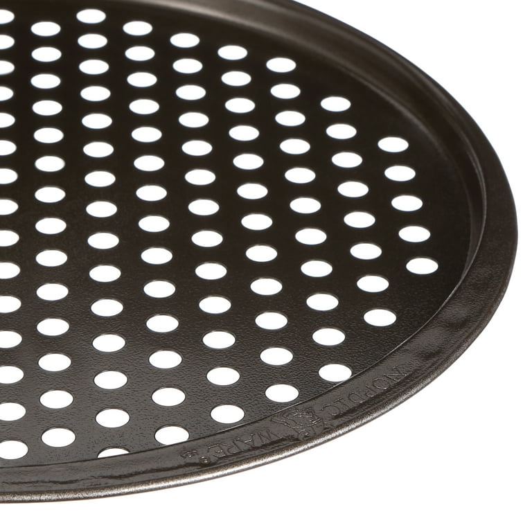 Norjac Pizza Pan with Holes, 18 inch, 2 Pack, Restaurant-Grade, 100% Aluminum, Perforated Pizza Pan, Oven-Safe, Rust-Free.