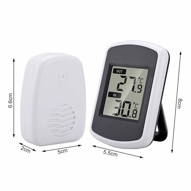 Termómetro Digital Inalámbrico De Temperatura Para Interiores Y Exteriores, Ideal Para Monitorear El Pronóstico Del Tiempo Serendint TO005174-00