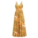 thumbnail image 5 of Lucakuins - Vestido largo de verano para mujer, sin mangas, sin espalda, cuello en V profundo, bohemio, floral Lucakuins  moda, 5 of 9