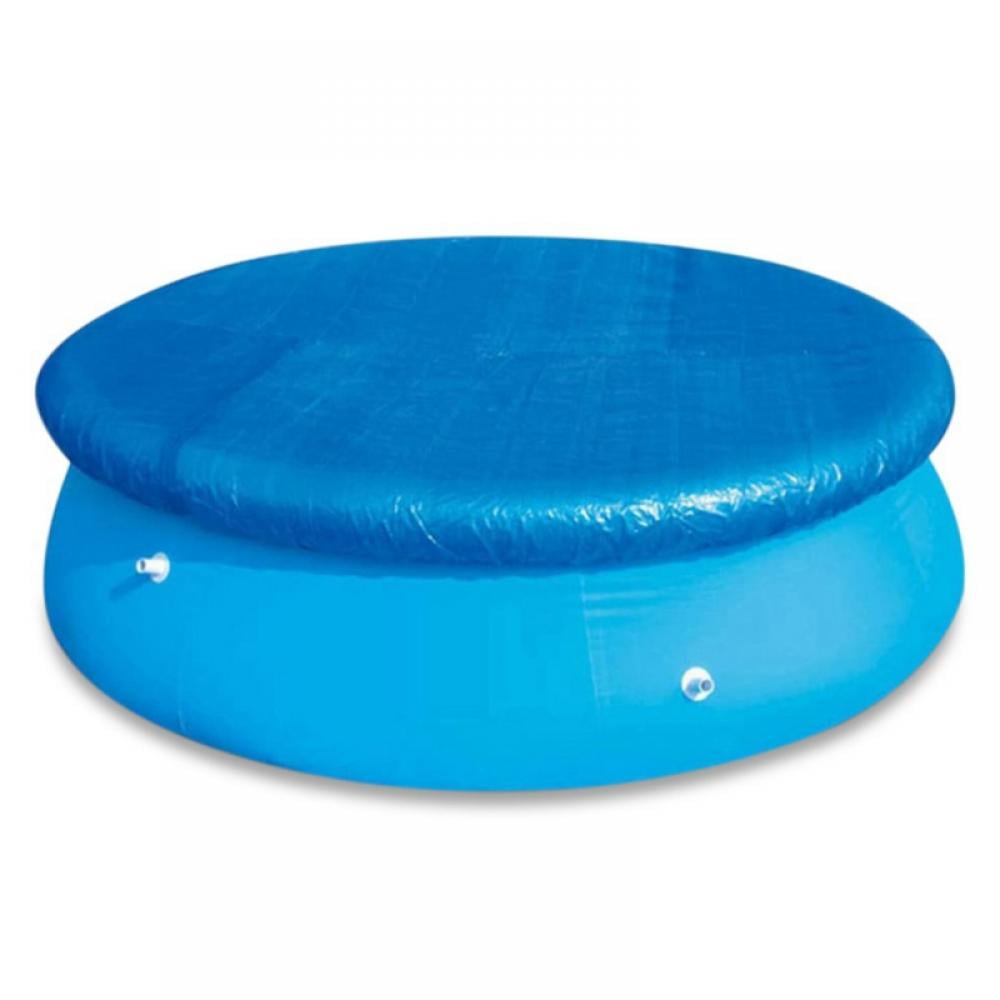 6/8/10/12/15Ft Round Swimming Paddling Pool Cover Inflatable Easy Fast Set Rope