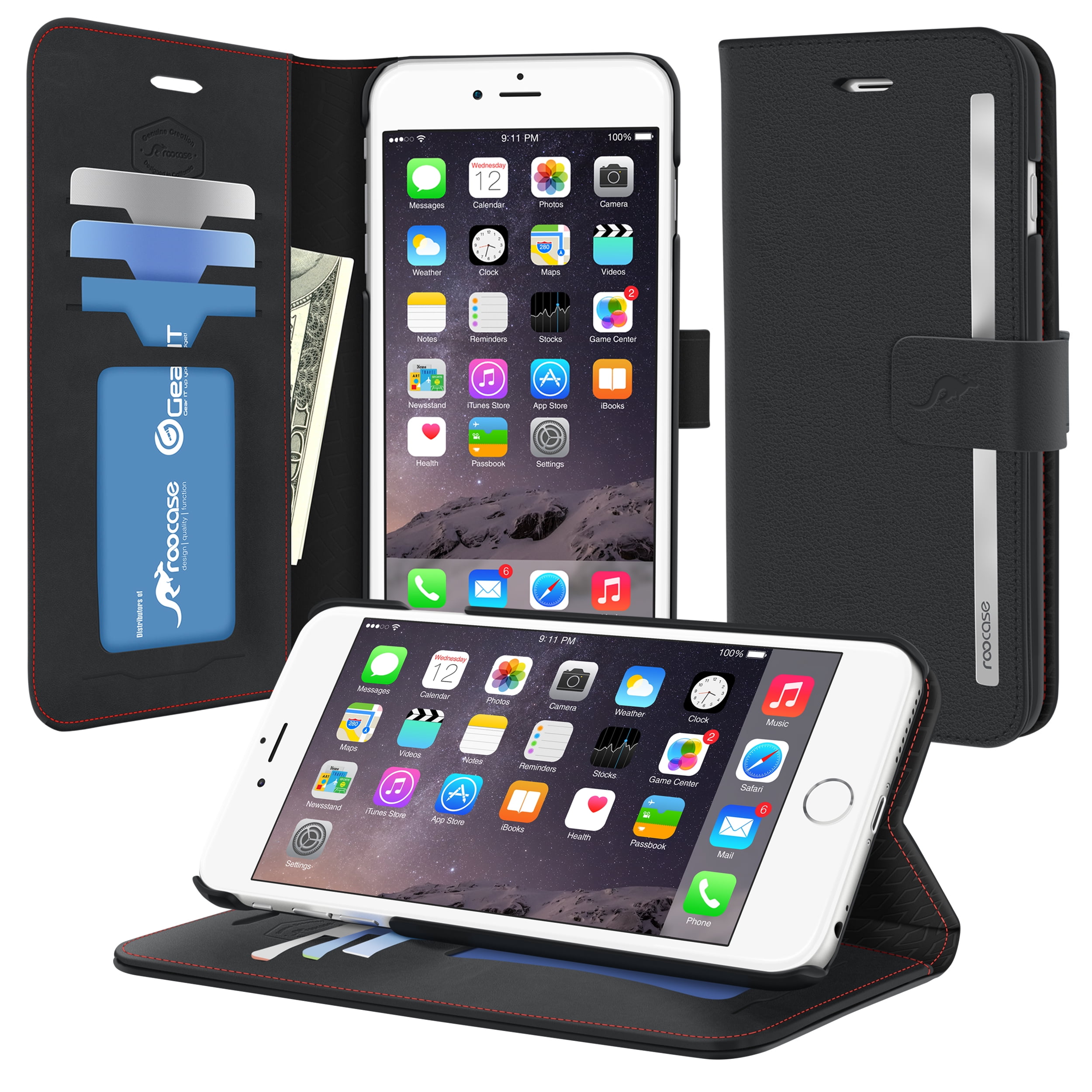 Roocase Iphone 6s Plus Iphone 6 Plus Wallet Case Prestige Premium Pu