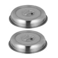 thumbnail image 5 of HONMEET 2-Pack Stainless Steel Kitchen Food Covers Heat Retaining Round Dome Grill Lids for Cooking, 5 of 8