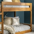 thumbnail image 6 of Walker Edison Modern Twin Over Twin Youth Bunk Bed, Caramel, 6 of 19
