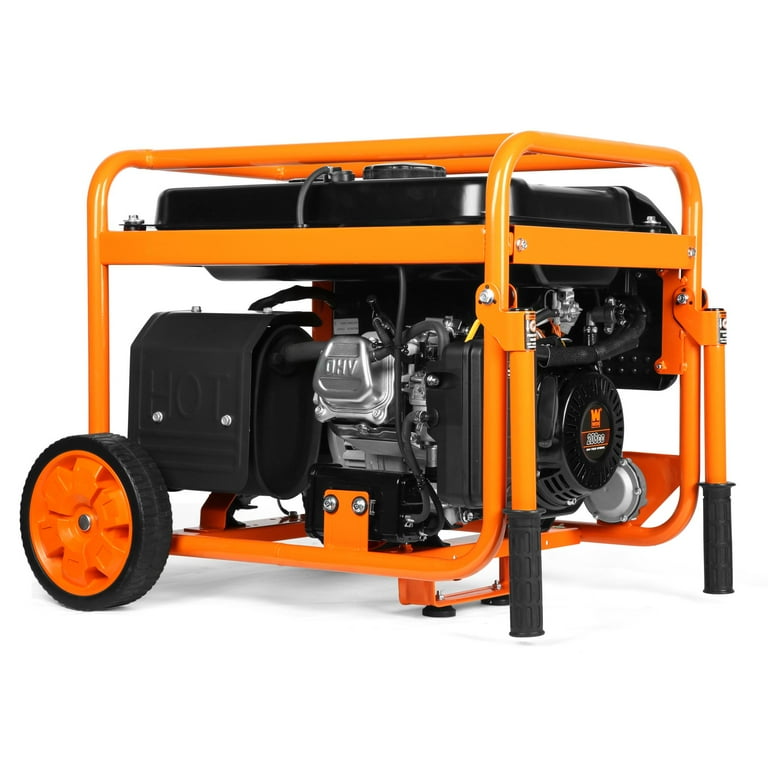 WEN 4375-Watt Dual Fuel Portable Generator with Wheel Kit and CO