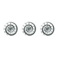 thumbnail image 2 of maskred Modern Wall Clock With Elegant Piano Keys Accurate Timekeeping Durable Construction ABS Round Music Keyboard Wall Clock Rotate Rome 1 3Set, 2 of 6