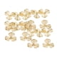 thumbnail image 2 of 40 Unids / pieza 30mm Oro Metal Filigrana Flores Rebanada Colgante Accesorio Para El Cabello Joyería DIY Pendientes, 2 of 8