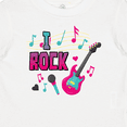 thumbnail image 4 of Inktastic I Rock with Guitar Microphone and Music Notes Boys or Girls Baby T-Shirt, 4 of 5