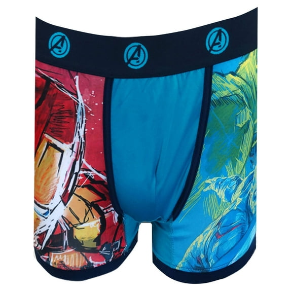 Mad Engine Mens Marvel Comics Avengers Age Of Ultron Performance Wear Boxer Brief (Large)