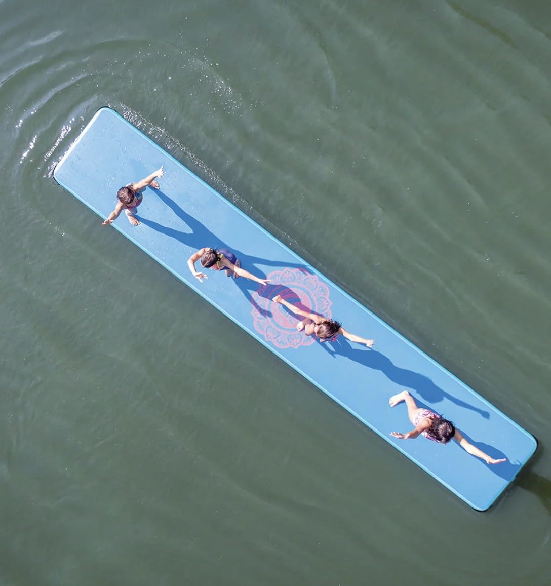 Body Glove 20 Inflatable Summer Water Dock and Backyard Bouncer Aquabat Gymnastics Mat