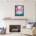 thumbnail image 3 of Stupell Industries Tropical Classic Car Transportation Painting Black Floater Framed Canvas Art Print Wall Art, 25 x 31, 3 of 10