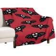 thumbnail image 1 of Manta de murciélago negro para Halloween, acogedora, cálida, bonita, ligera, para sofá, cama, para adultos, niños, adolescentes, regalo de 50 x 60 pulgadas, 1 of 6