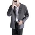 thumbnail image 2 of Chaqueta de traje informal de moda para hombre, primavera y otoño, estilo rufián, estilo callejero, holgado, elegante, pequeño traje superior, 2 of 5