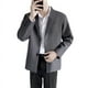 thumbnail image 3 of Chaqueta de traje informal de moda para hombre, primavera y otoño, estilo rufián, estilo callejero, holgado, elegante, pequeño traje superior, 3 of 5