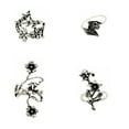 thumbnail image 1 of Miangastore Bagues en Alliage 4 Pcs 1.65x0.71x0.20 Po, 1 of 9