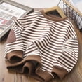 thumbnail image 2 of HCNTES Big Boys Casual Long Sleeve Crew Neck Cotton Basic Tops T-Shirts Tunic(Brown,3-4 Years), 2 of 6