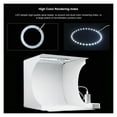 thumbnail image 2 of 23cm Photo Mini Light Box With 6 Color Background Dimmable LED Ring Light Photography Studio Lightbox Tent Desktop SoftBox ,Photographic Equipment, 2 of 6