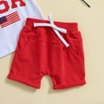 thumbnail image 3 of Gerichy Baby Boy Outfits Toddler Baby Boy Summer Clothes Independence Day 4 Of July Short Sleeve Letter USA Prints Print Shorts Set 0 6 12 18 24 Months 2T 3T 4T Outfits Baby Boys Summer Outfit, 3 of 6