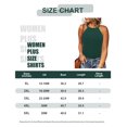 thumbnail image 2 of CASSIE LIZ Plus Size Women's Solid Green Tank Tops 2X Halter Neck Sleeveless Pullover Bodycon Summer Shirts 2XL 18W 20W, 2 of 2