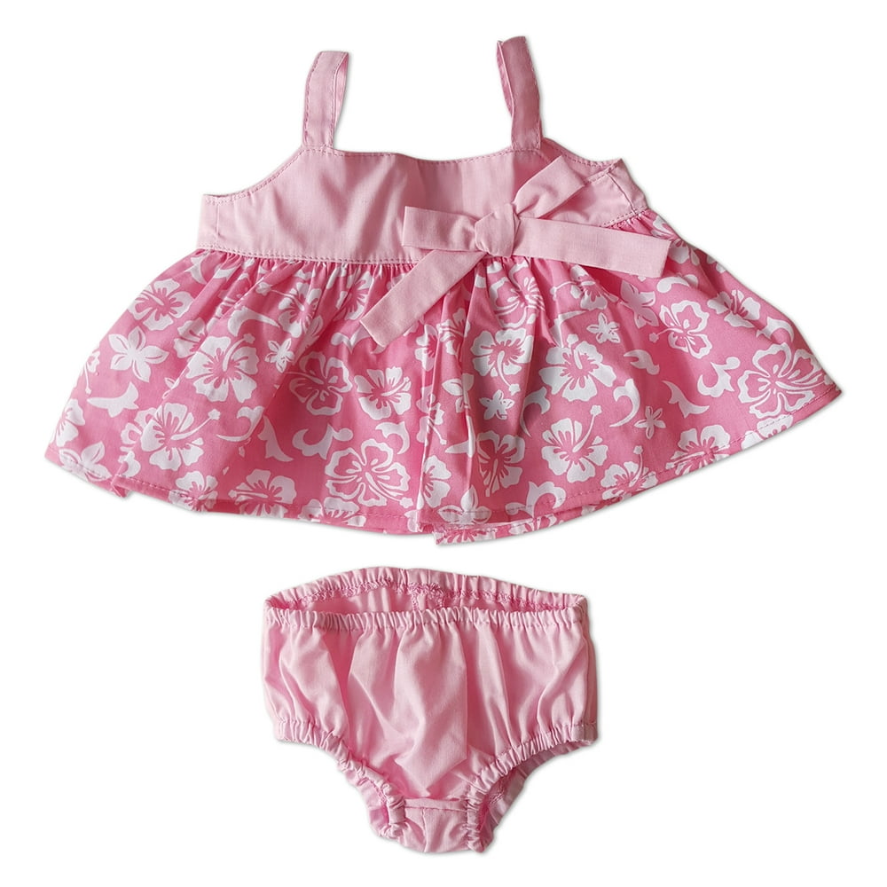Pink Summer Dress Outfit Teddy Bear Clothes Fits Most 14