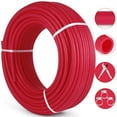 thumbnail image 1 of VEVOR Oxygen O2 Barrier PEX Tubing - 1/2 Inch X 300 Feet Pex Tube Coil - EVOH PEX-B Pipe for Residential Commercial Radiant Floor Heating Pex Pipe (1/2" O2-Barrier, 300Ft/Red), 1 of 9
