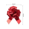 thumbnail image 2 of Metallic Large Big Pull Bow Glitter Gift Wrapping Bows Ribbon for Wedding Car Baskets Presents Christmas Bow Red_4 inch, 2 of 6